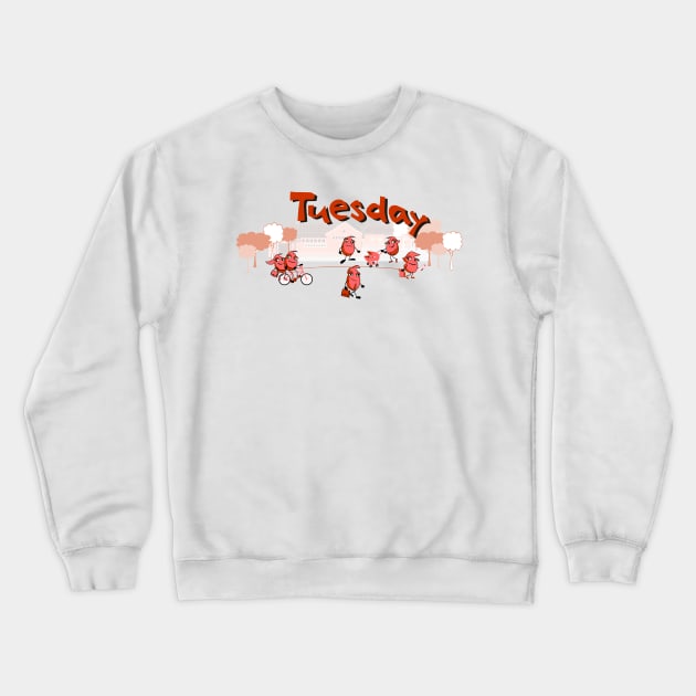 Days of the week - Tuesday Crewneck Sweatshirt by Kartoon